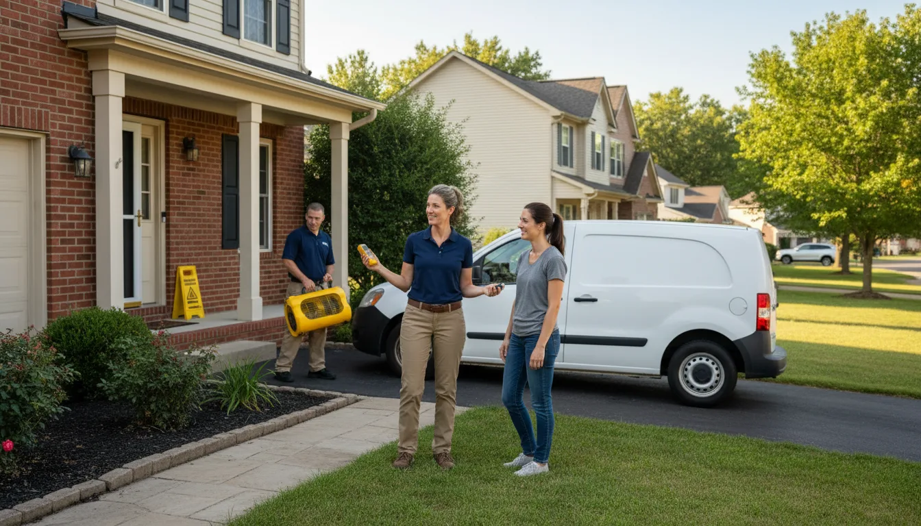 Residential water damage restoration in Plymouth, NE